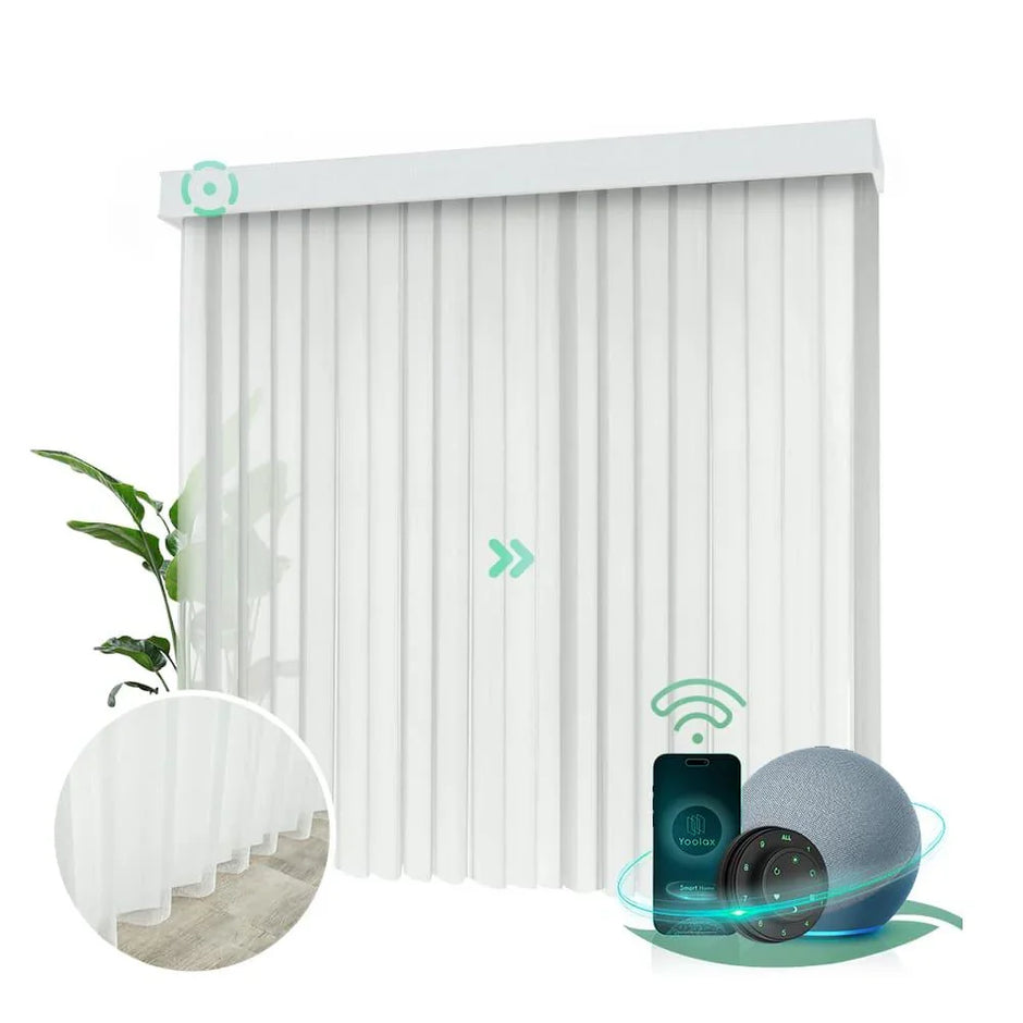 Yoolax 電動調光 スマートロールスクリーン（ベージュ）2個セット