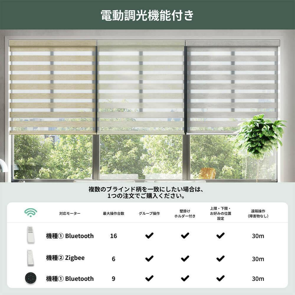 Yoolax 電動調光 スマートロールスクリーン（ベージュ）2個セット Yoolax 電動調光 スマートロールスクリーン（ベージュ）2個