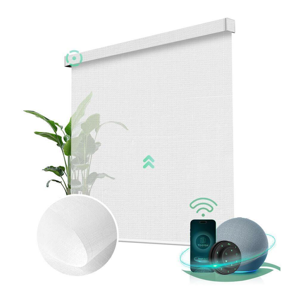 遮光ロールスクリーン2個セット Yoolax 電動